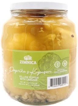 Zimnica Pickled Yellow Peppers with Cabbage Paprike Sa Kupusom 1450g
