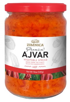 Zimnica Premium Hot Ajvar Roasted Red Pepper Spread 540g