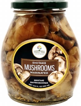 Family Tree Marinated Shitake Mushrooms with Onion and Garlic 580ml