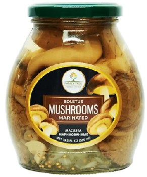 Family Tree Marinated Boletus Mushrooms with Onion and Garlic 580ml