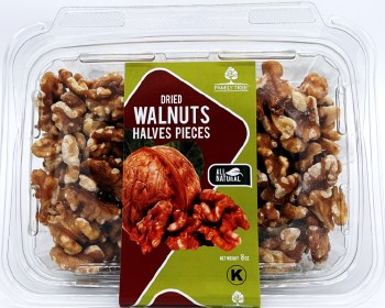 Family Tree All Natural Dried Walnut Halved Pieces 8oz