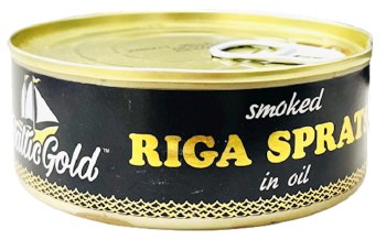 Baltic Gold Smoked Riga Sprats in Oil 240g