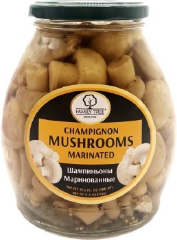Family Tree Marinated Champignon Mushrooms with Spices 580ml