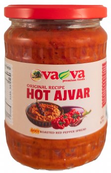 VaVa Original Hot Ajvar Roasted Red Pepper Spread 530g