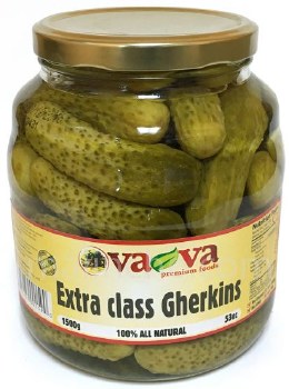 VaVa Extra Class All Natural Baby Pickles Gherkins 1550g