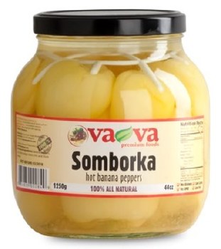 VaVa Somborka Hot Banana Peppers 1250g