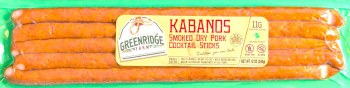 Greenridge Kabanosy Smoked Dry Pork Cocktail Sticks 12oz F