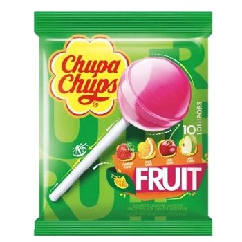 Chupa Chups Fruit Lollipops 10 Count 120g