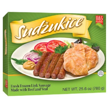 Brother and Sister Sudzukice Beef and Veal Sausage Links 1.6 lb F