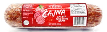 Podravka Cajna Pork and Beef Salami 1 lb F