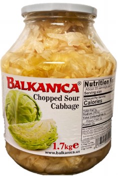 Balkanica Chopped Sauerkraut 1700g