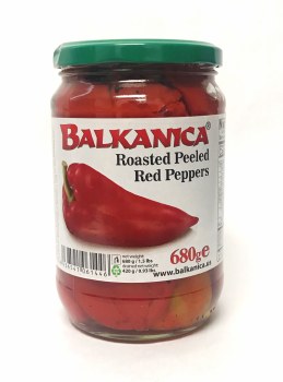 Balkanica Roasted Peeled Red Peppers 680g