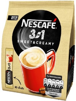 Nescafe 3 in 1 Creamy Latte Instant Coofee Packets 10 x 15g