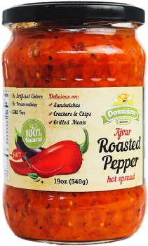 Domasen Ajvar Hot Roasted Red Pepper Spread 19oz