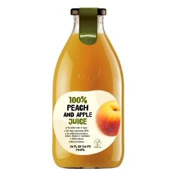 Domasen 100% Peach and Apple Juice 750ml