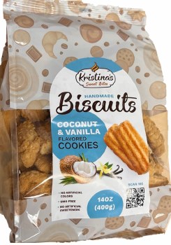 Kristinas Coconut and Vanilla Biscuits 400g
