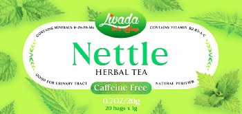 Livada Nettle Caffeine Free Vitamin B2 and B5 Herbal Tea 20g