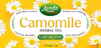 Livada Chamomile Caffeine Free Cold Soothing Herbal Tea 20g