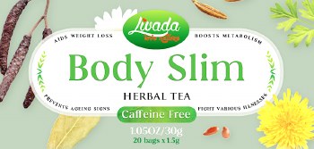 Livada Body Slim Caffeine Free Metabolism Boosting Herbal Tea 30g