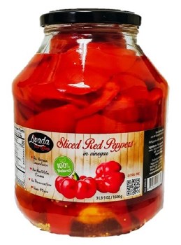 Livada Gogosari Slices Red Peppers in Vinegar 1600g