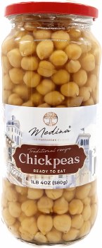 Medina Ready to Eat Traditional Chickpeas 580g