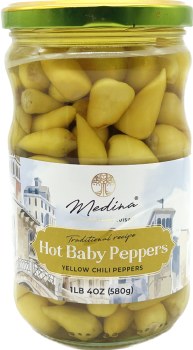 Medina Traditional Hot Baby Peppers 580g