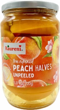 Raureni Unpeeled Peach Halves 720g