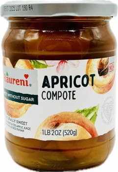 Raureni Apricot Compote No Sugar Added 520g