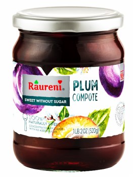Raureni Plum Compote No Sugar Added 520g