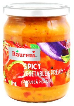 Raureni Zacusca Picanta Spicy Eggplant and Pepper Vegetable Spread 17oz