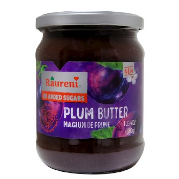 Raureni Plum Butter Magiun de Prune with No Sugar Added 580g