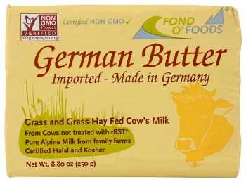 German Unsalted Butter 250g R