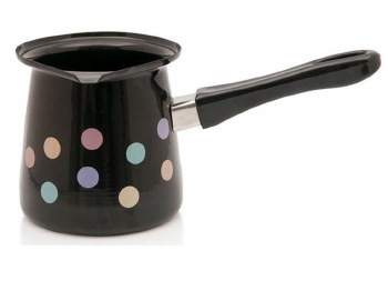 Metalac Black Polka Dot Dzezva Coffee Pot 1200ml