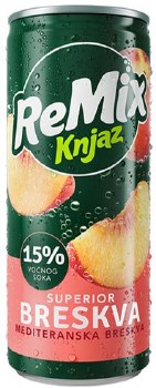 Knjaz Milos Remix Superior Peach Soft Drink 330ml