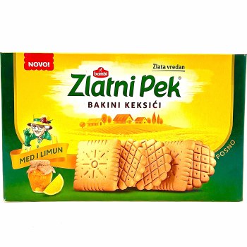 Bambi Zlatni Pek Bakini Keksici Biscuits with Honey and Lemon 160g
