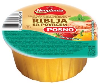 Neoplanta Posno Fish Pate with Vegetables 75g