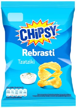 Marbo Chipsy Rebrasti Tsatziki Ridged Potato Chips 60g