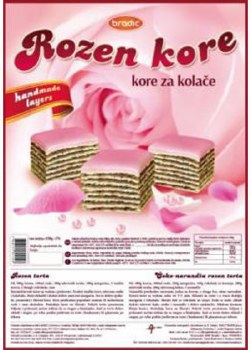 Bradic Rozen Torta Kore Cake Layers 430g