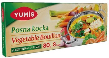 Yumis Vegetable Flavored Bouillon Cubes 80g