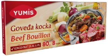 Yumis Beef Flavored Bouilon Cubes 80g