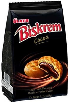 Ulker Biskrem Cocoa Creme Filled Cookies 205g