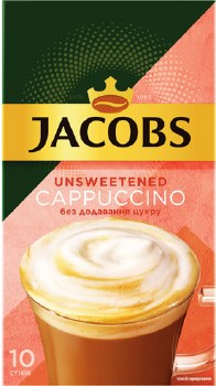 Jacobs Unsweetened Instant Cappucino Sticks 10 Count 140g