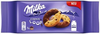 Milka Cookie Loops with Alpine Chocolate 132g
