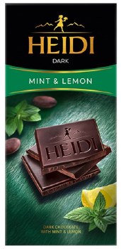 Heidi Dark Chocolate with Lemon and Mint 80g
