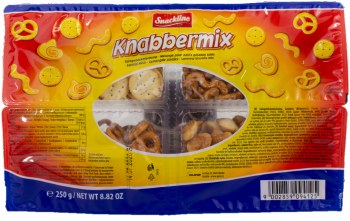 Snackline Knabbermix Bisquit and Pretzel Mix 250g