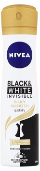 Nivea Black and White Invisible Silk Spray Deodorant 150ml