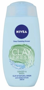 Nivea Clay Fresh Ginger and Basil Shower Gel 250ml