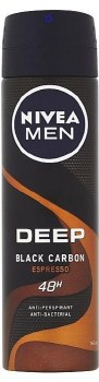 Nivea Men Deep Black Carbon Espresso Spray Deodorant 150ml