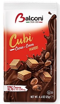 Balconi Cubi Cocoa Mini Wafers 125g
