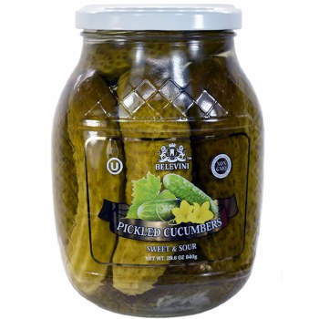 Belevini Sweet and Sour Pickled Cucumbers 850g